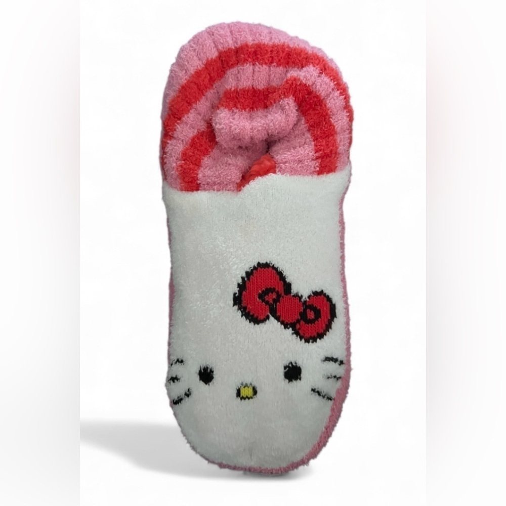 Hello Kitty Pink, White & Red Grip Slipper Socks NWT